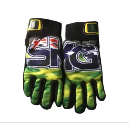 SMG Indoor Cricket Gloves Green Camo AUS Flag