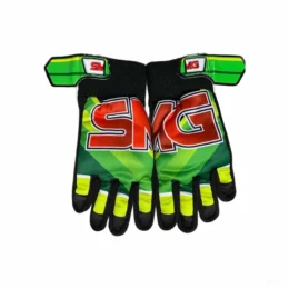 SMG Indoor Cricket Gloves Green Red